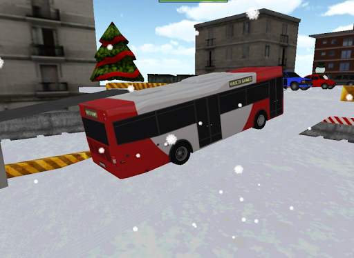 Bus winter parking - 3D game screenshot 6