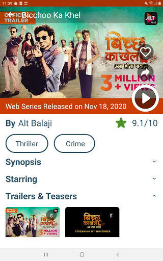 WebFlix - Web Series and Movie Trailers screenshot 10