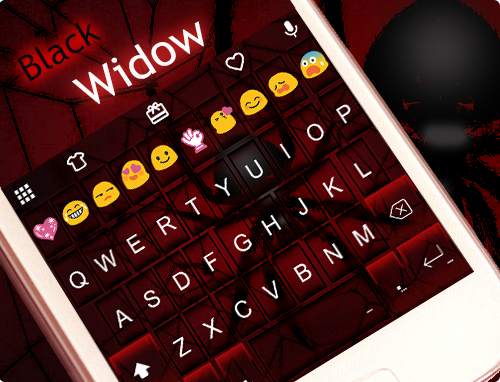 Black Widow Emoji Keyboard screenshot 5