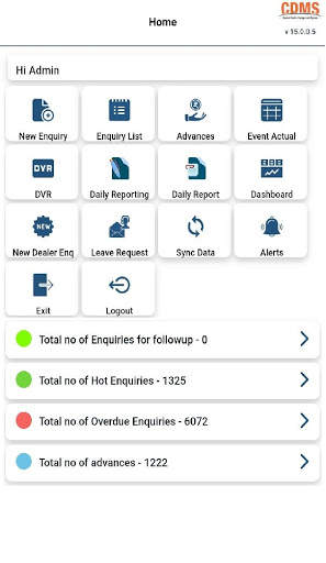 CDMS screenshot 1