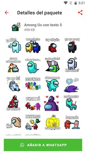 WAStickerApps de Among Us screenshot 4