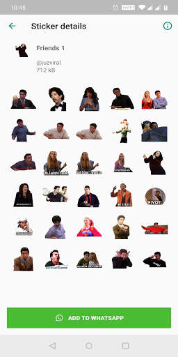 FRIENDS Serial TV Stickers app all in one screenshot 4