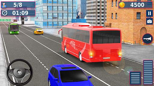 Real City Coach Bus Drive: PvP Free Bus Games 2021 screenshot 2