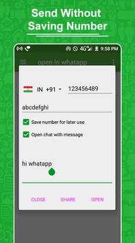 WhatsDirect - Direct Message for WhatsApp screenshot 1