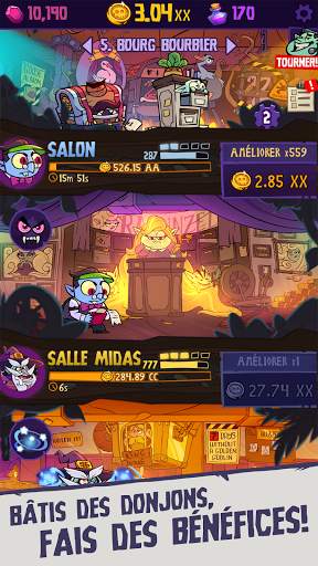 DUNGEON, INC : jeu incrémental screenshot 1
