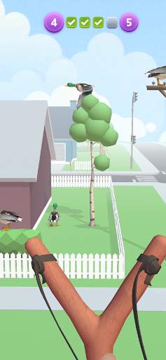 Sling Birds 3D Hunting Game स्क्रीनशॉट 1