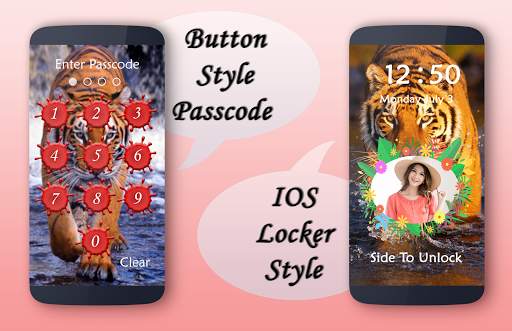 Tiger Lock Screen screenshot 1