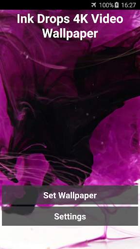 Ink Drops 4K Video Wallpaper screenshot 1