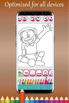 Coloring game for Doraemon screenshot 4