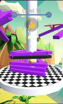 Stack Ball Fall 3D Game - Lompat & Turun Gratis screenshot 2
