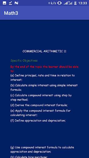 Mathematics Form 3 Notes  K.C.S.E Topical Revision 3 تصوير الشاشة