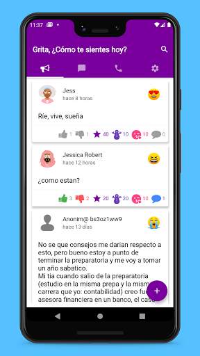 Grita - La app social para desahogarte a tu manera screenshot 6