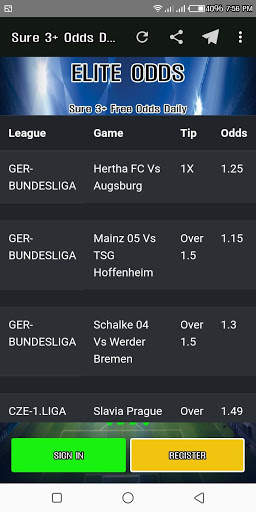 Sure 3+ Odds Daily screenshot 1