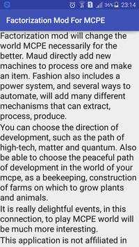 Factorization Mod For MCPE screenshot 2