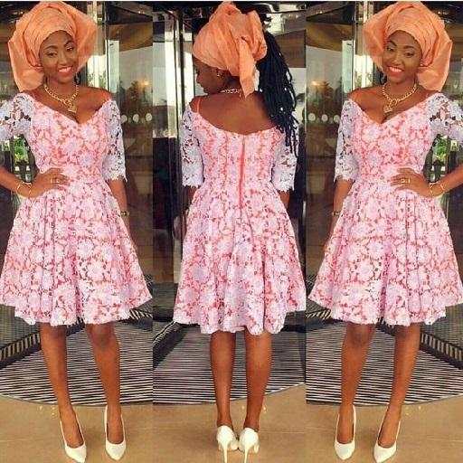 9ja Lace Short Gown Styles. screenshot 9