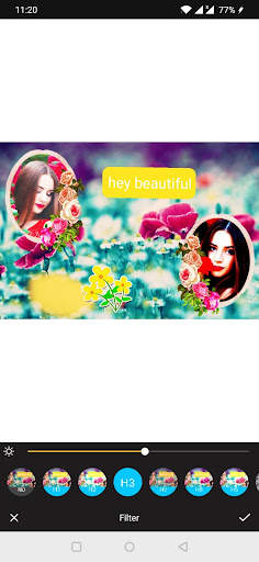 Flowers Dual Photo Frames screenshot 6