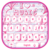 I Love Music Notepad Keypad Theme icon