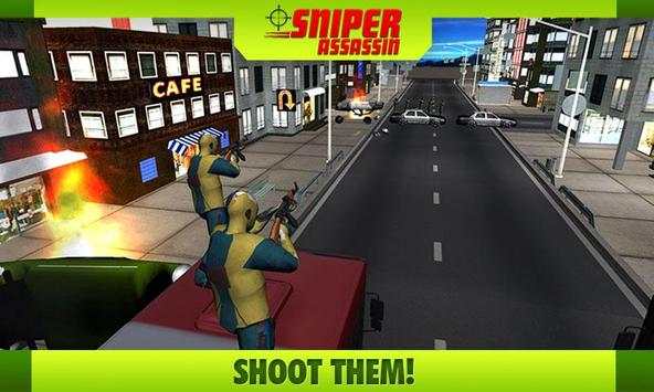 Crime City Sniper Assassin 3D screenshot 5
