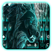 Neon Wolf Keyboard Theme icon