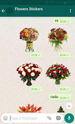 Flower WAStickerApps screenshot 2