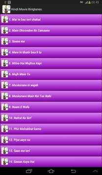 Hindi Movie Ringtones 2016 screenshot 1