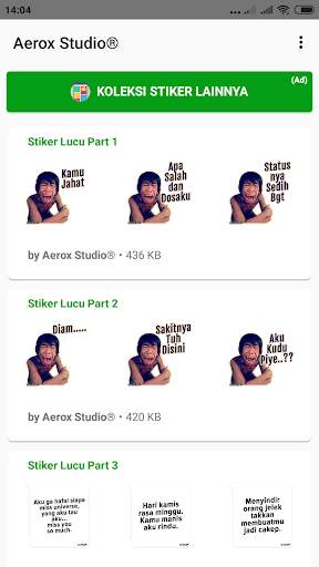 Stiker Lucu 2021 WAStickerApps स्क्रीनशॉट 2