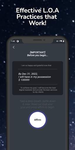 Money manifestation app - LOA स्क्रीनशॉट 2