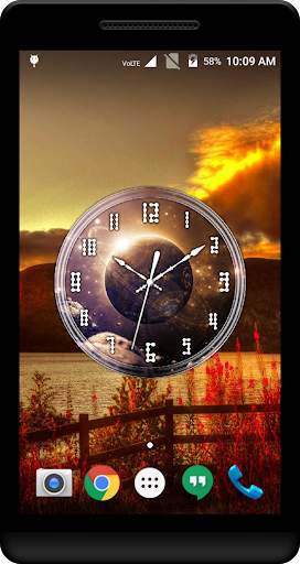Planets Clock Live Wallpaper screenshot 3