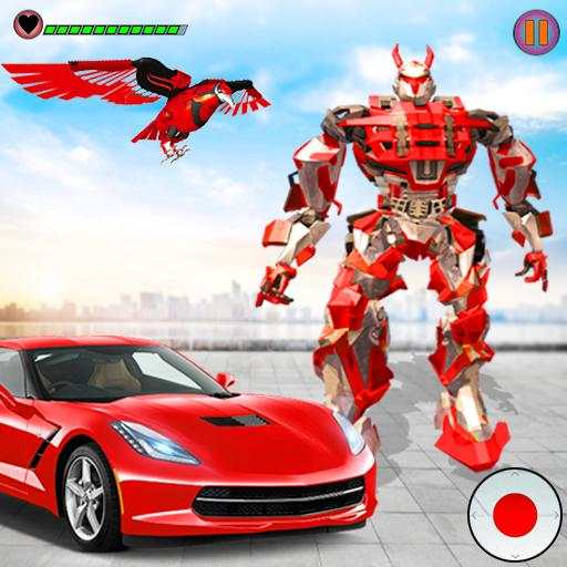 Flying Falcon Squad Car Robot Games - Shoot 'em up 1.1