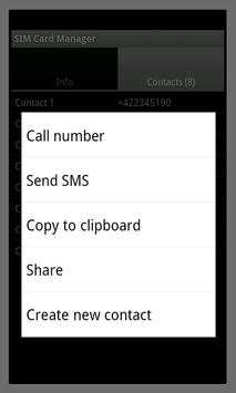 SIM Card Manager screenshot 2