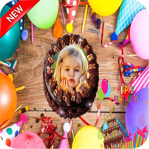 Photo and Name on Birthday Cake-New 1.0