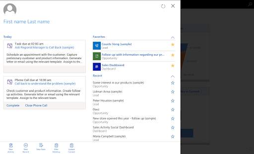 Dynamics 365 for Tablets 1 تصوير الشاشة
