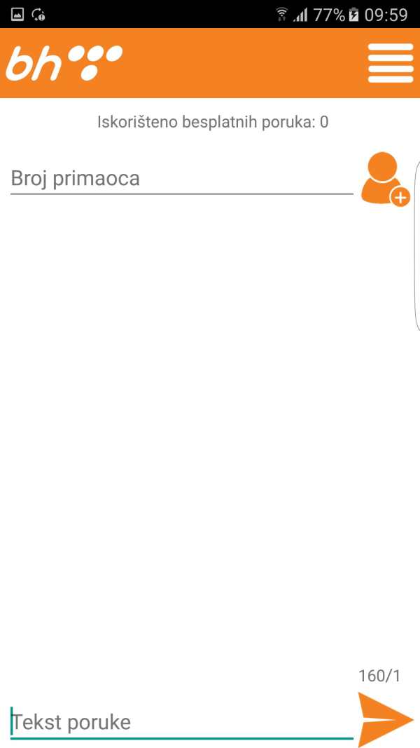 Web SMS screenshot 2