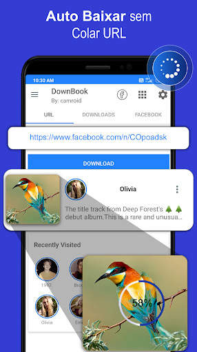 DownBook: Downloader de vídeo para Facebook screenshot 2