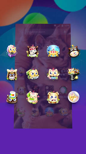 Cute cats stickers theme screenshot 3
