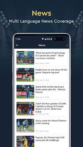 Live IPL 2020 - Live Cricket Score & News screenshot 5
