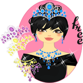 Princess's colourful jewelries icon