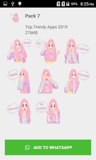New Hijab girl Stickers 2020 screenshot 4