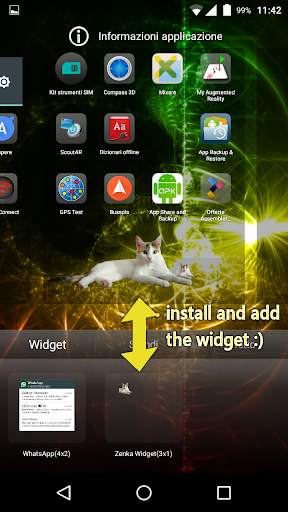 Zenka the cat widget screenshot 2