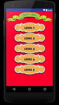 Spelling bee -top  free english word game to learn screenshot 3