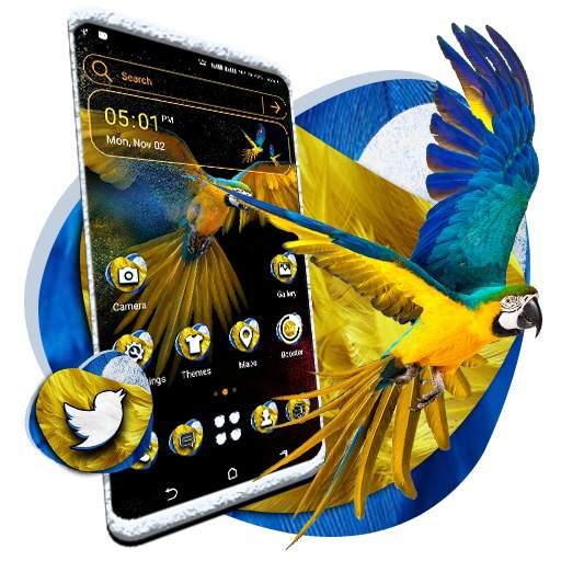 Macaw Parrot Launcher Theme 1.0