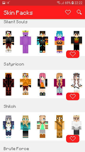 Skins Packs for Minecraft PE screenshot 1