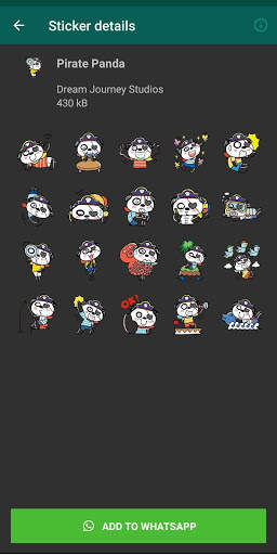 🐼 New Cute & Funny Panda Stickers for WhatsApp screenshot 5