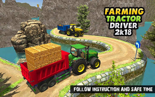 Real Tractor Cargo Transport : New Farming Game 3D screenshot 10