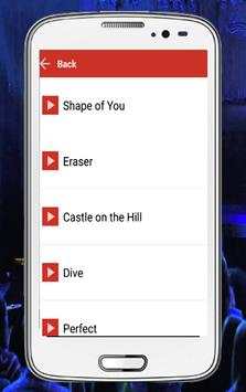 ed Sheeran Song with Lyrics screenshot 2