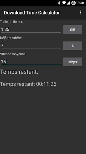 Download Time Calculator screenshot 2