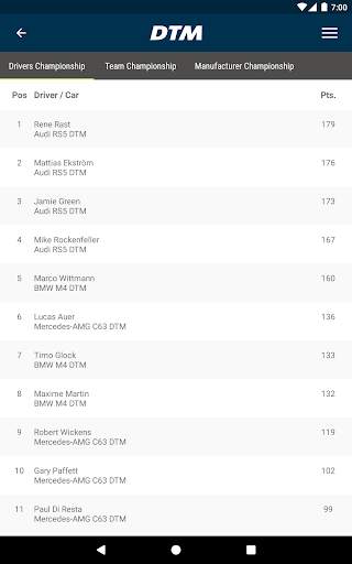 DTM – the official App screenshot 6