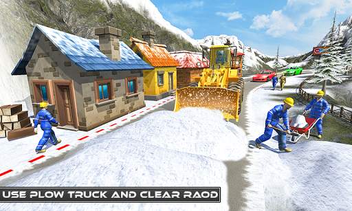 Uphill Snow Crane Excavator Simulator 2019 screenshot 2