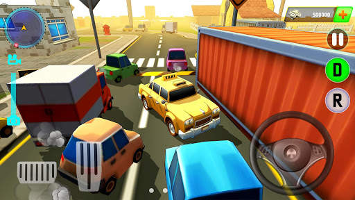 Real taxi driving game : Classic car parking arena screenshot 2