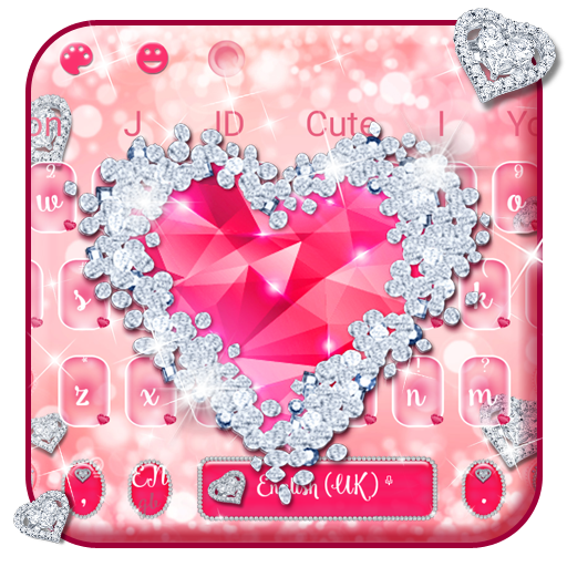 Rose Diamond Heart Keyboard icon